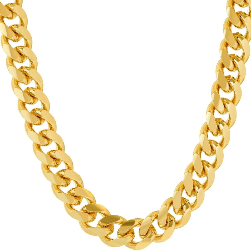 Best necklaces and pendants with silver chains for a sleek, timeless look-9mm Cuban Link Chain (Round)