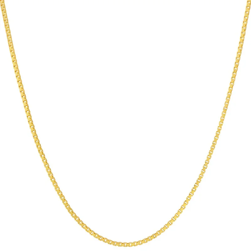 Elegant necklaces and pendants with gold chains for a chic, timeless appearance-1.4mm Box Chain