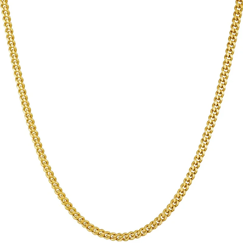 Trendy necklaces and pendants with statement pieces for a bold fashion statement-2.2mm Curb Link Chain