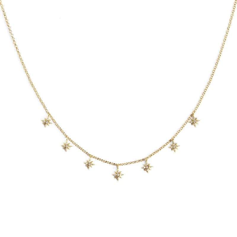 Necklaces and pendants with ocean-inspired designs for a refreshing, beachy feel-Mini Polar Stars Gold Necklace