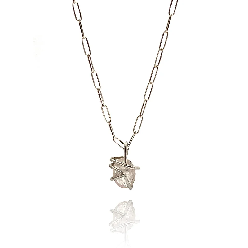 Elegant necklaces and pendants with gold chains for a chic, timeless appearance-Morganite Pendant Necklace