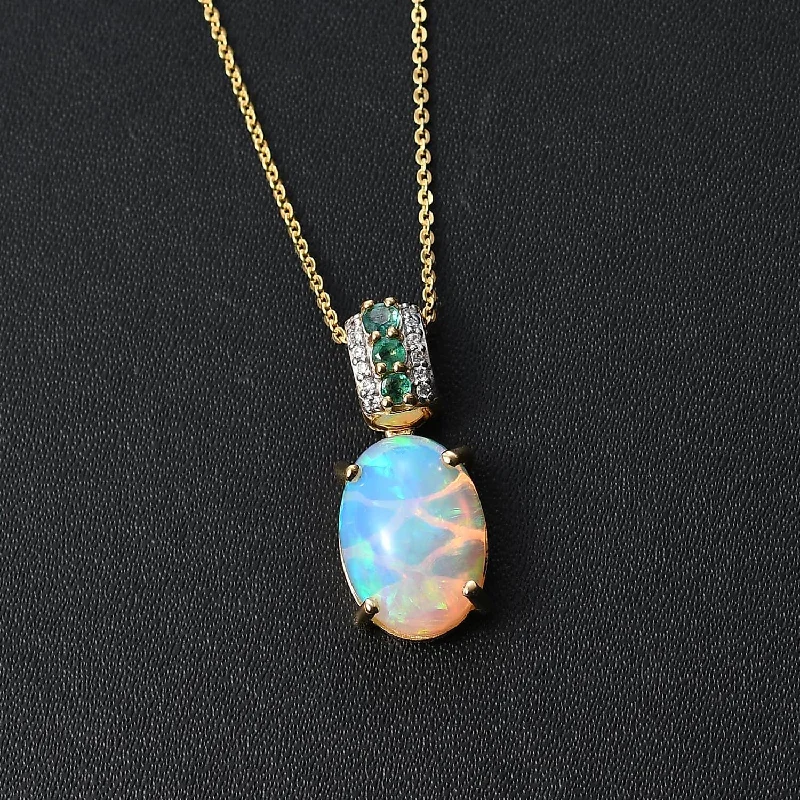 Best necklaces and pendants with opal and gold for a vibrant, luxurious contrast-Multi Gemstone Pendant Necklace