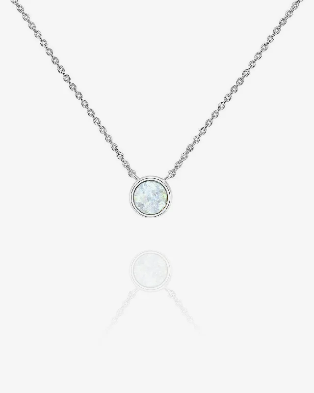 White Gold White Opal