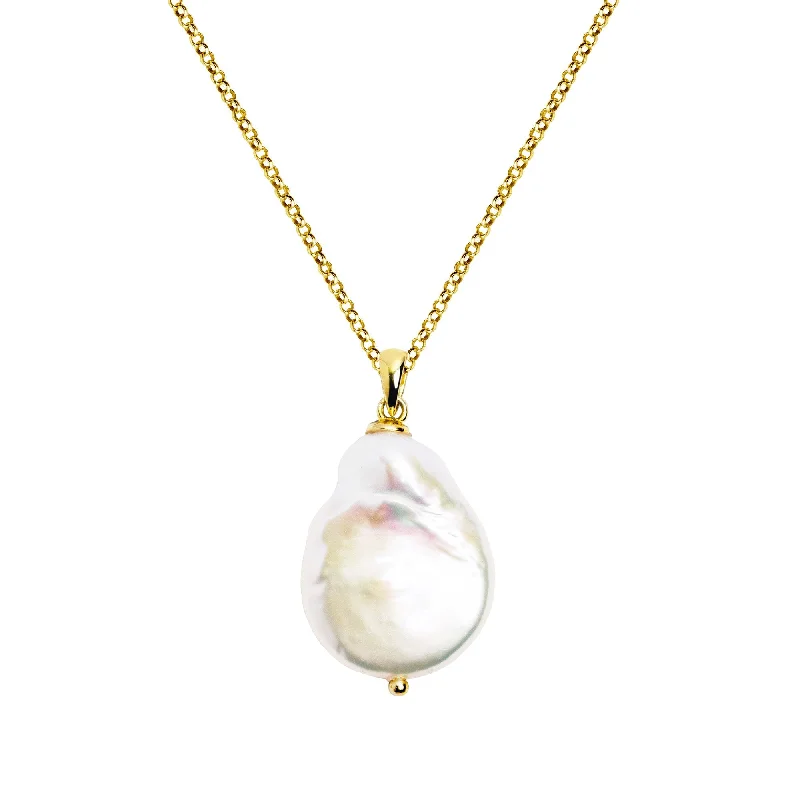 Necklaces and pendants with pearls for a classic and sophisticated touch-Pearl Gold Necklace