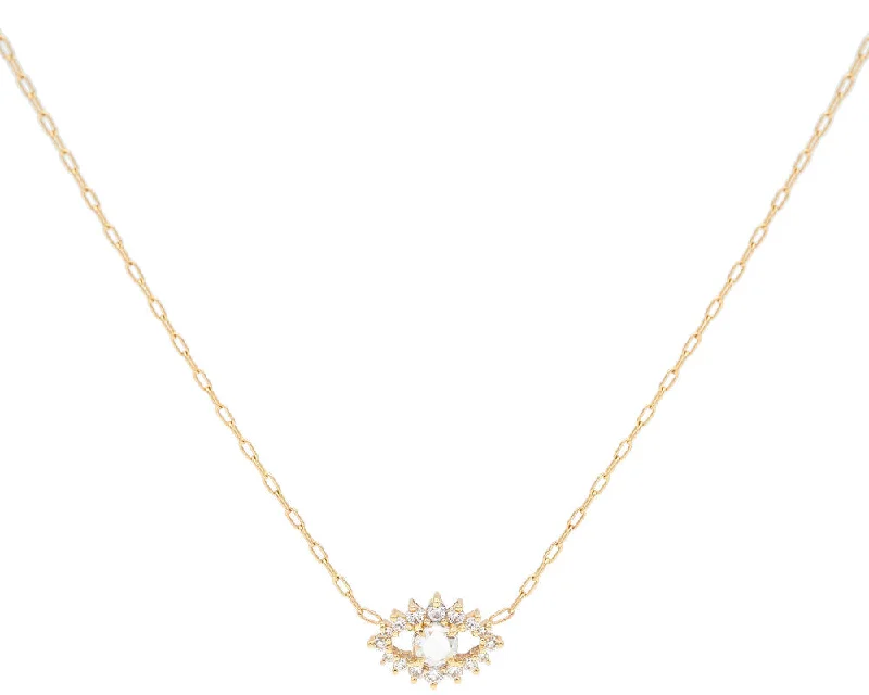 Best necklaces and pendants with sterling silver for an affordable yet stylish choice-Sullivan Rose Cut Diamond Necklace