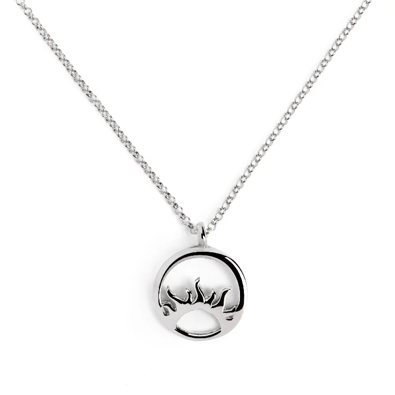 Best necklaces and pendants with vintage coin pendants for a unique accessory-Sunrise Silver Necklace