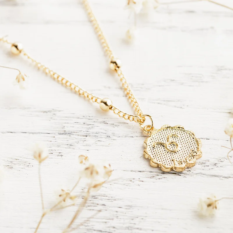 Personalized necklaces and pendants with name engravings for a custom touch-Vintage Zodiac Necklace