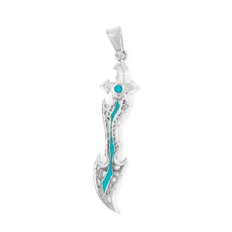 Necklaces and pendants with star-shaped designs for a whimsical, celestial touch-Void Blade Pendant