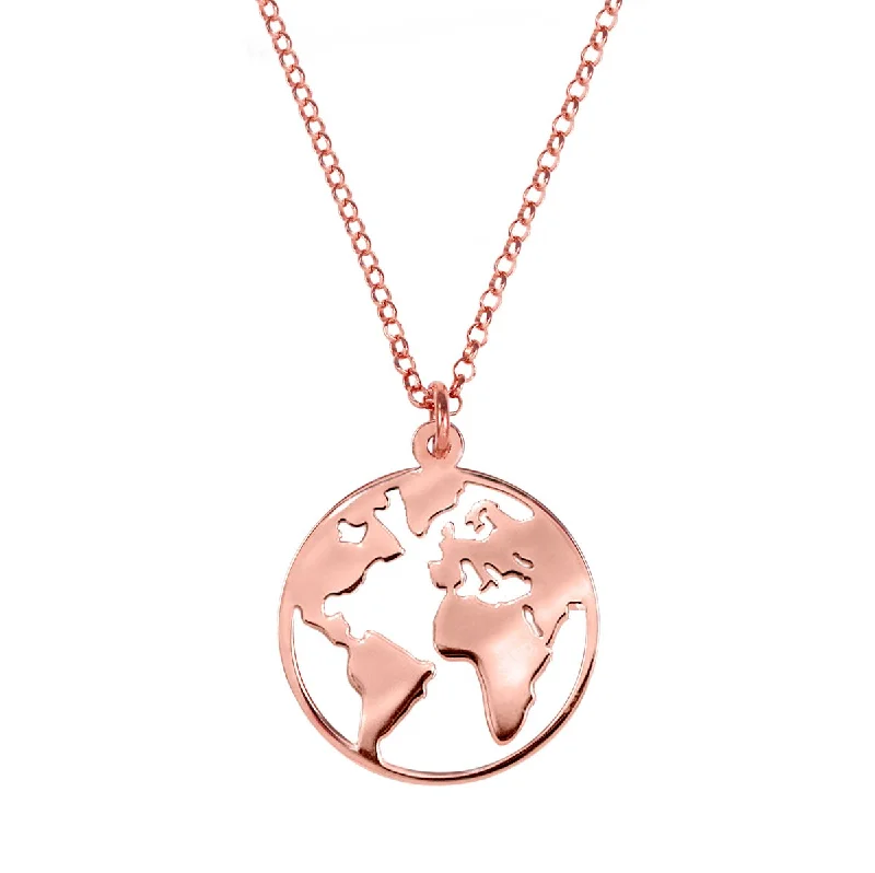 Best necklaces and pendants with oval pendants for a classic, elegant shape-World Rose Gold Necklace